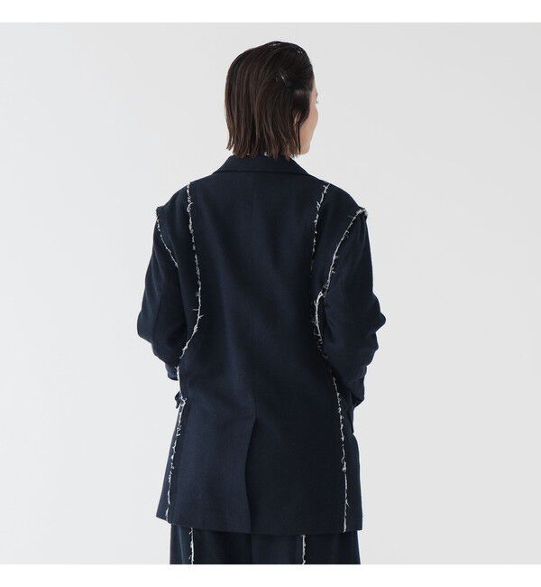 BEAMSBOY「リサイクルウール カットオフ ジャケット」|テーラードジャケット|