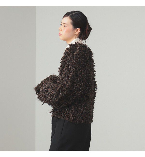 Ray BEAMS 「ミックス ループ編み ニット ジャケット」|ニット・セーター|