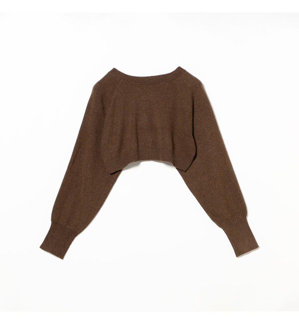 Ray BEAMS 「クロップド クルーネック カーディガン」|ニット・セーター|