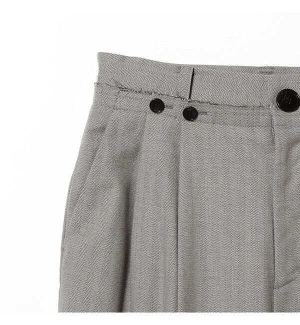 Ray BEAMS 「RBS / ヘリンボーン ワイド パンツ」|チノ|