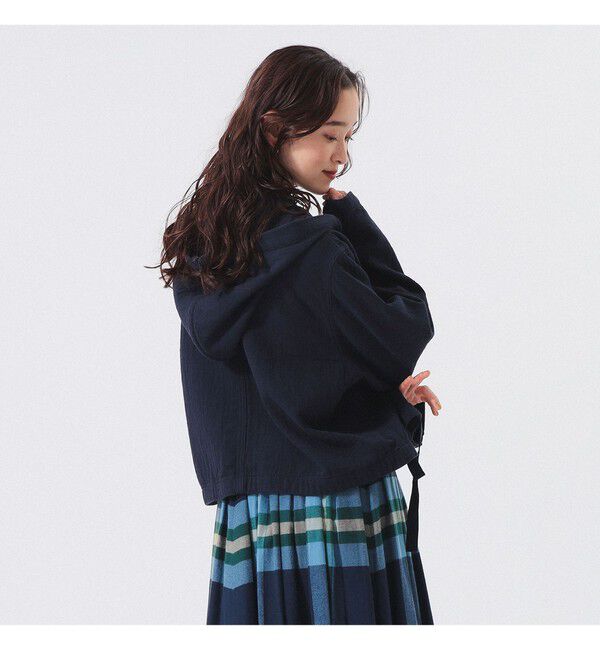 BEAMSBOY「コットン ミリタリー フード ジャケット」|ブルゾン・スタジャン|