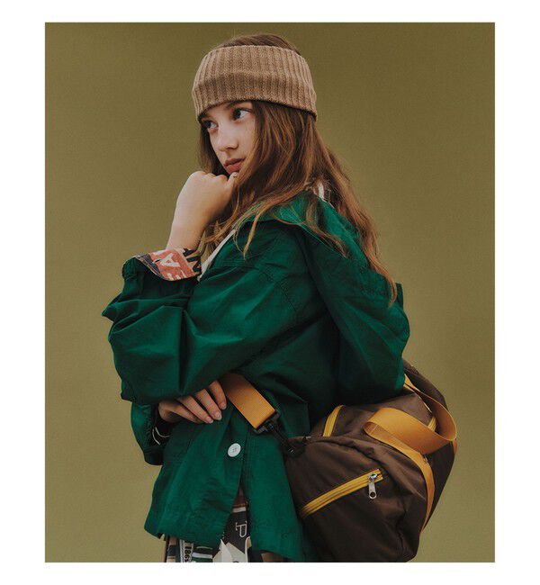 BEAMSBOY「サイドボタン アノラック」|ブルゾン・スタジャン|GREEN