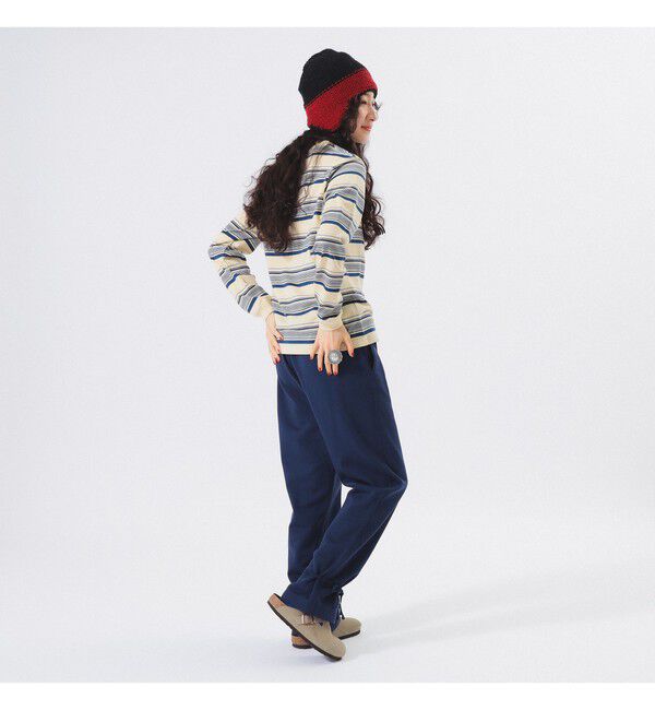 BEAMSBOY「ボーイ エンブロイダリー ボーダー ロングスリーブ Tシャツ」|Tシャツ・カットソー|