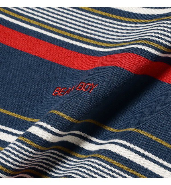 BEAMSBOY「ボーイ エンブロイダリー ボーダー ロングスリーブ Tシャツ」|Tシャツ・カットソー|