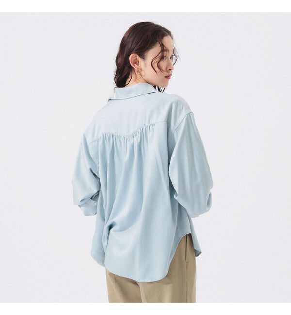 BEAMSBOY「サテン ウエスタン シャツ」|シャツ・ブラウス|