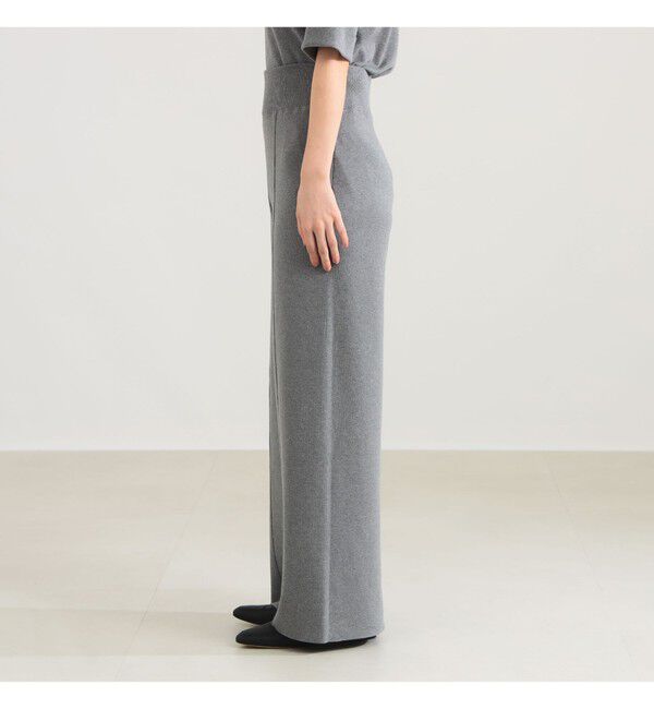 Demi-Luxe BEAMS 「AK+1 / スムース ニットパンツ」|チノ|