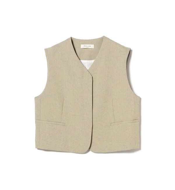 Demi-Luxe BEAMS 「ヒヨク Vネック ショートジレ」|ダウン|