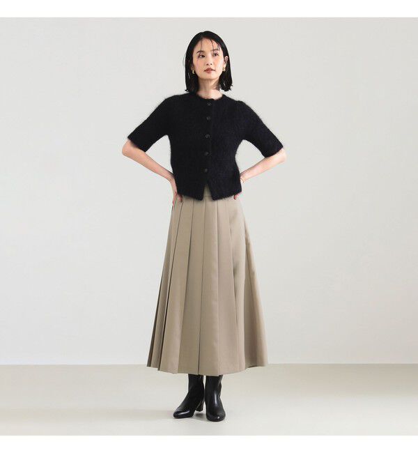 Demi-Luxe BEAMS 「モヘヤ ハーフスリーブ 2WAY プルオーバー」|ニット・セーター|