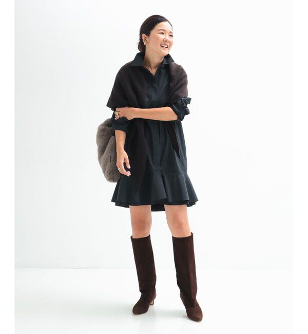 Demi-Luxe BEAMS 「フリルヘム シャツ ワンピース」|ワンピース|