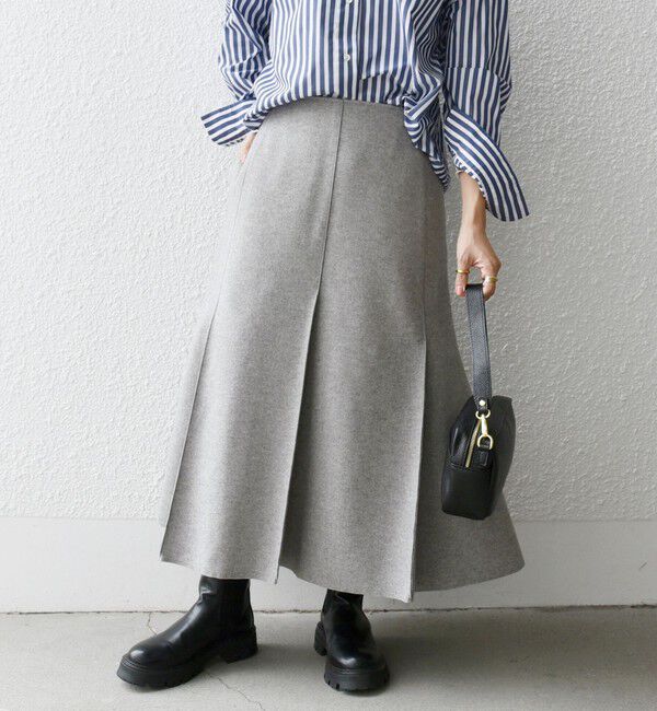 SHIPS any「SHIPS any: エア ニードル タック ミディ スカート」|スカート|