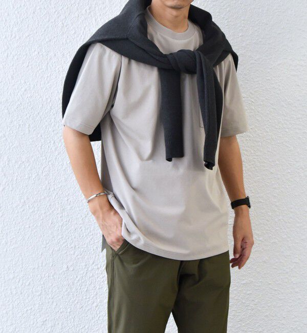 SHIPS any「SHIPS any:〈接触冷感/遮熱/UVカット機能等〉サマーファンクション ポケット Tシャツ 26SS◆」|Tシャツ・カットソー|