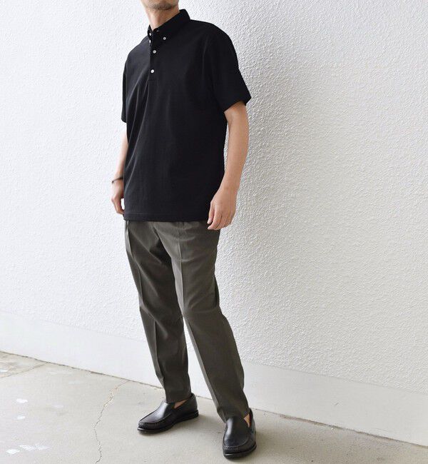 SHIPS any「SHIPS any:〈接触冷感/遮熱/UVカット機能等〉サマーファンクション 鹿の子 ボタンダウンポロシャツ◆」|ポロシャツ|