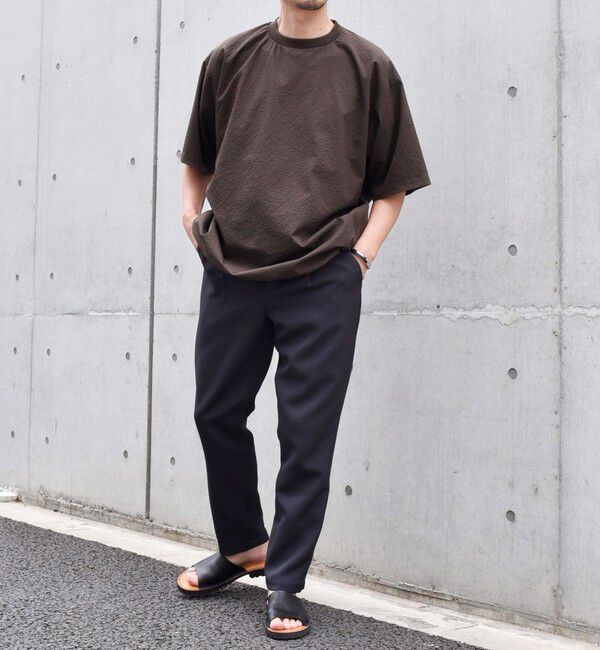 SHIPS any「SHIPS any: 〈撥水・軽量〉SOLOTEX(R) シアサッカー スピンドル Tシャツ◆」|Tシャツ・カットソー|