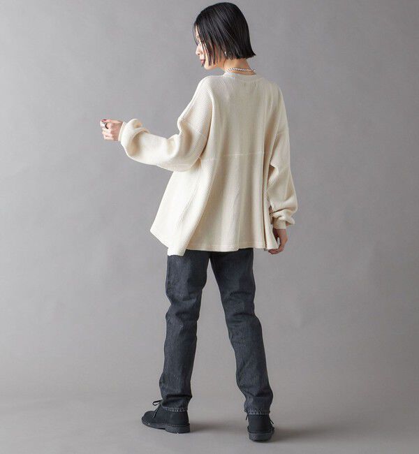 SHIPS for women「SHIPS NINE CASE:ナロー デニム（ブラック）」|デニム|