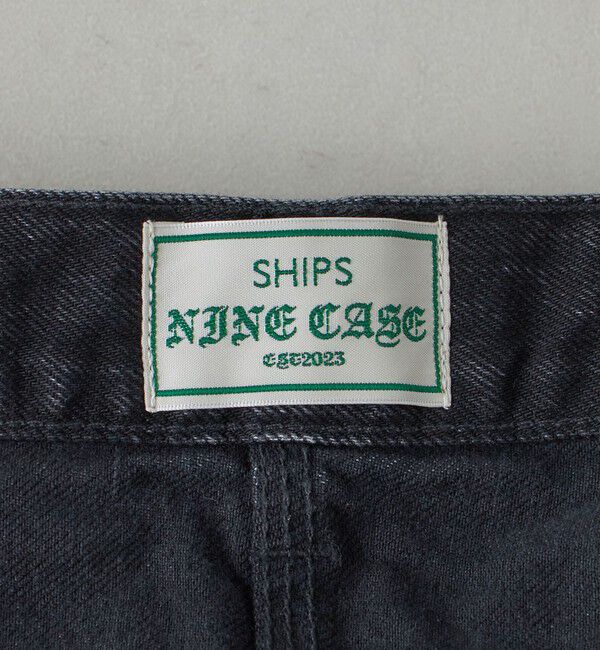 SHIPS for women「SHIPS NINE CASE:ナロー デニム（ブラック）」|デニム|