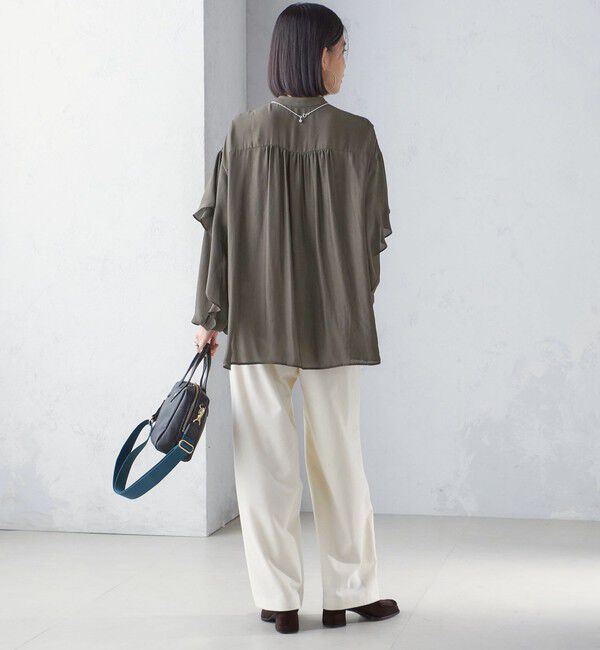 SHIPS for women「〈手洗い可能〉両面起毛 ドロスト パンツ」|その他|