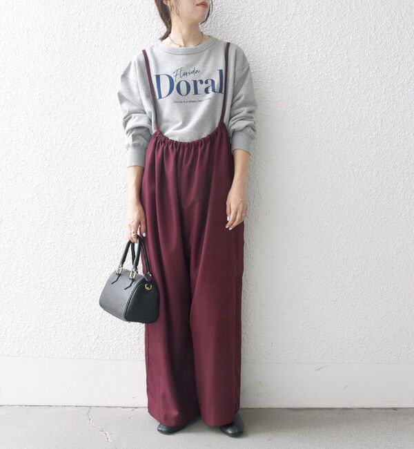 SHIPS any「SHIPS any:〈洗濯機可能〉ウーステッド イージー ギャザー サロペット」|オールインワン|