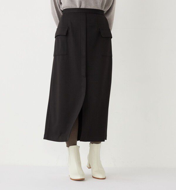 SHIPS Colors 「SHIPS Colors:〈手洗い可能〉TR 起毛 ストレッチ ポケット スカート◇」|スカート|