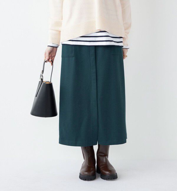 SHIPS Colors 「SHIPS Colors:〈手洗い可能〉TR 起毛 ストレッチ ポケット スカート◇」|スカート|