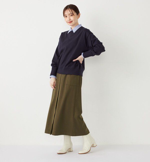 SHIPS Colors 「SHIPS Colors:〈手洗い可能〉TR 起毛 ストレッチ ポケット スカート◇」|スカート|