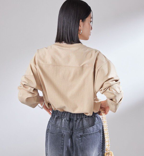 SHIPS for women「【SHIPS別注】Champion: プリント ロングスリーブ TEE」|Tシャツ・カットソー|