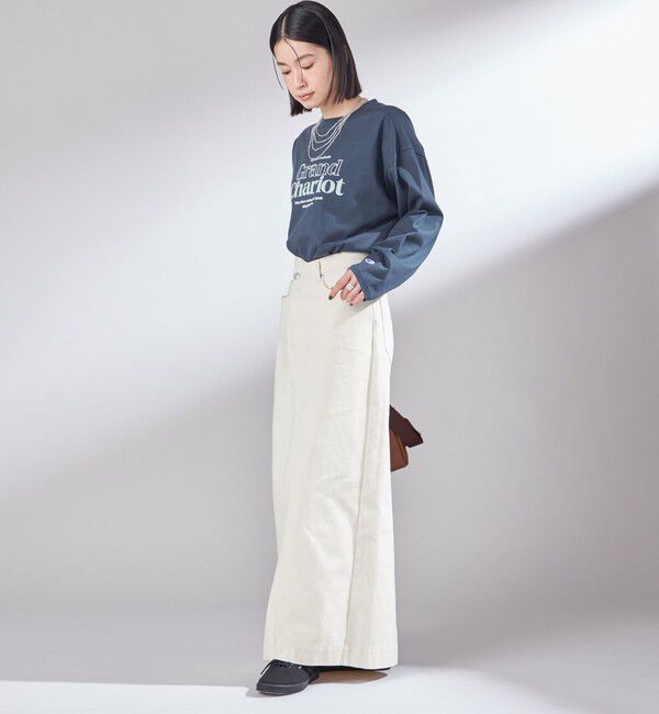 SHIPS for women「【SHIPS別注】Champion: プリント ロングスリーブ TEE」|Tシャツ・カットソー|