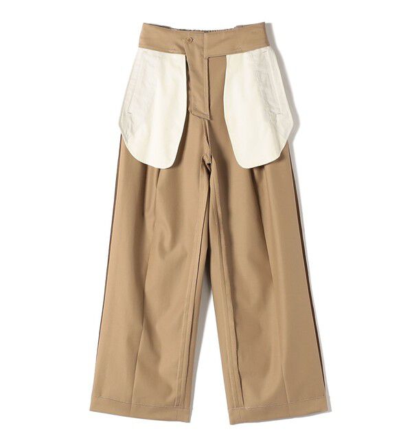 SHIPS for women「〈洗濯機可能〉ハイカウント ツイル 2タック ワイド パンツ」|その他|