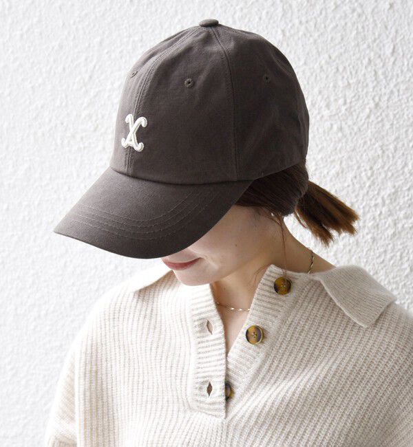 SHIPS any「【SHIPS any別注】VARZAR: 3D ロゴ ボール キャップ」|キャップ・キャスケット|ブラウン