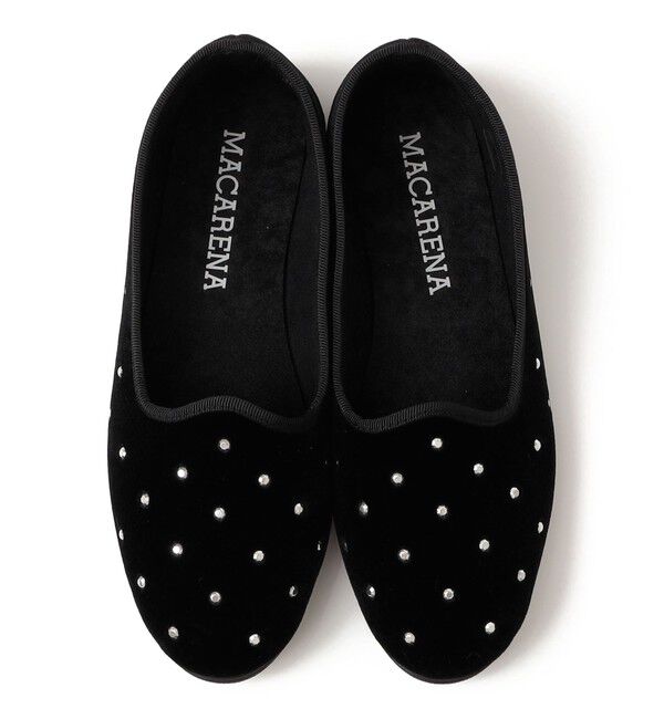SHIPS any「MACARENA: スタッズ フラット シューズ」|スリッポン|