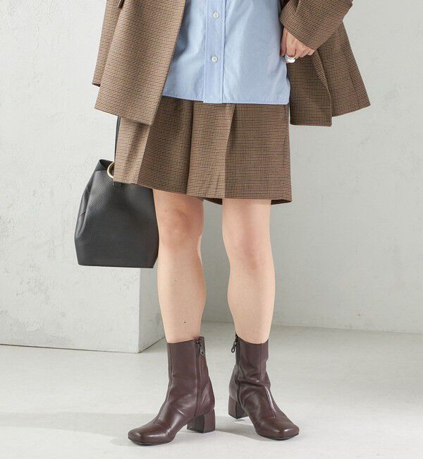 SHIPS for women「〈手洗い可能〉ウォッシャブル ウール チェック ハーフ パンツ」|その他|