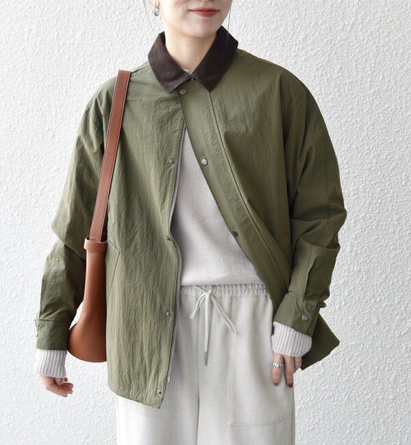 SHIPS any「【SHIPS any別注】Bollington: タスランナイロン ショート ハンティングジャケット◇」|ブルゾン・スタジャン|