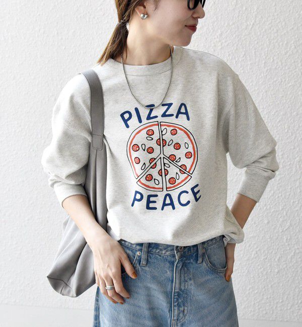 SHIPS any「【SHIPS any別注】THE KNiTS:〈洗濯機可能〉ロゴ プリント スウェット」|Tシャツ・カットソー|