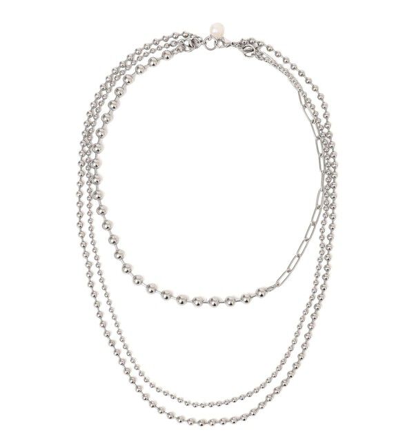 SHIPS for women「ステンレス マルチ ボール チェーン ネックレス」|ネックレス|シルバー