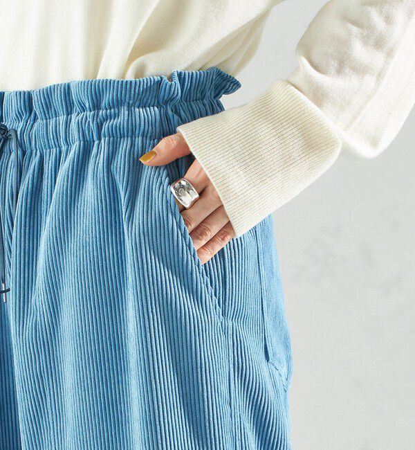 SHIPS for women「〈洗濯機可能〉TUMUGITO(R) コーデュロイ ドロスト パンツ」|その他|