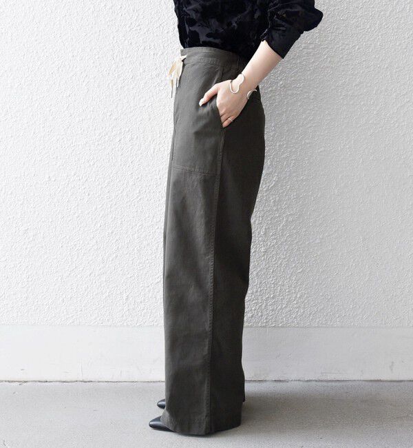 SHIPS any「SHIPS any:〈洗濯機可能〉ドロスト イージー ワイド ストレート ベイカー パンツ」|その他|