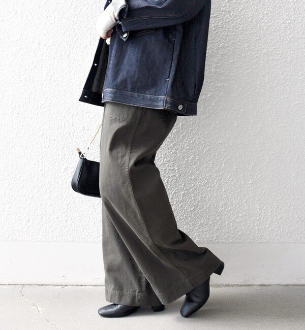 SHIPS any「SHIPS any:〈洗濯機可能〉ドロスト イージー ワイド ストレート ベイカー パンツ」|その他|