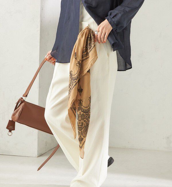 SHIPS for women「【一部SHIPS別注】destin: バンダナ カレ 90&times;90」|バンダナ・スカーフ|