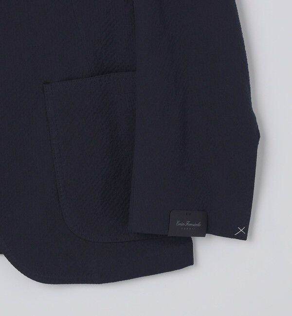 SHIPS「【SHIPS別注】Errico Formicola: コットン シアサッカー ジャケット」|テーラードジャケット|