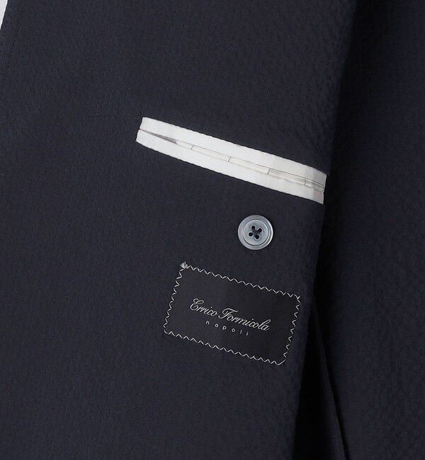 SHIPS「【SHIPS別注】Errico Formicola: コットン シアサッカー ジャケット」|テーラードジャケット|