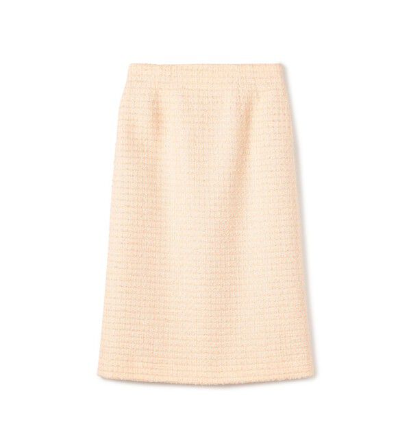 Ballsey「ミックスヤーンツイード Iラインスカート」|タイト|44 ベージュ系