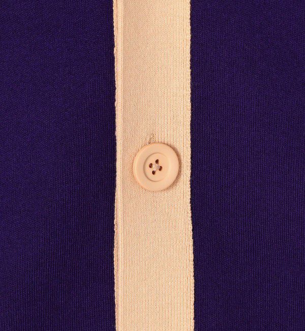 CABaN「CABaN コットンカシミヤ バイカラーVネックカーディガン」|カーディガン|