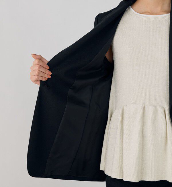 DES PRES「ポリエステルウールバラシャ ノッチドラペルジャケット」|テーラードジャケット|