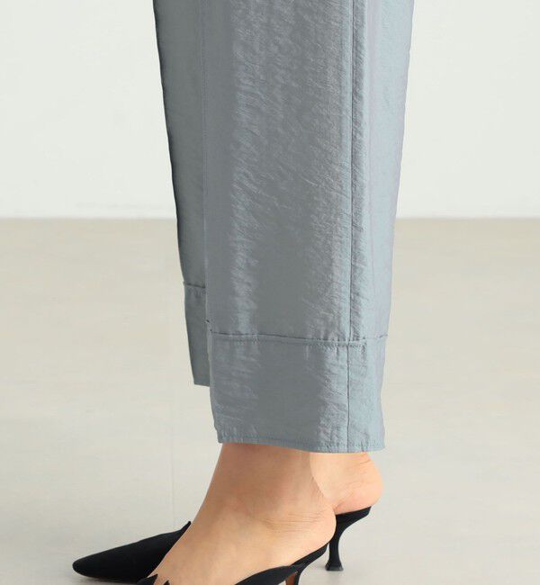 BACCA「オーガンジーレーヨン ワイドパンツ」|チノ|