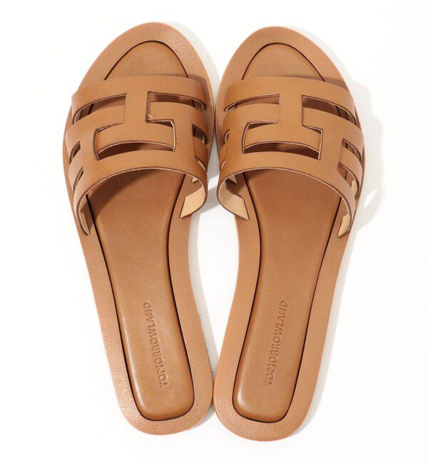 TOMORROWLAND GOODS「TOMORROWLAND レザーフラットサンダル」|サンダル|