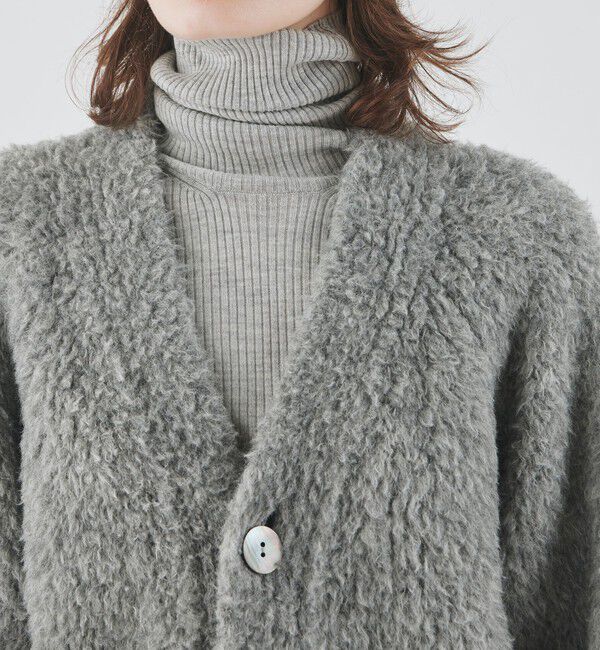 GALERIE VIE「ブリティッシュファー Vネックカーディガン」|カーディガン|