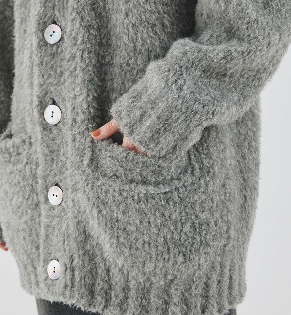 GALERIE VIE「ブリティッシュファー Vネックカーディガン」|カーディガン|