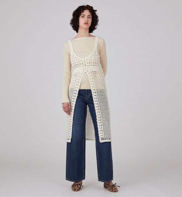 MACPHEE「ハンドクロシェ キャミソールジレ」|ベスト・ジレ|