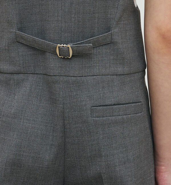 DES PRES「ポリエステルウールバラシャ テイラードサロペット」|オールインワン|