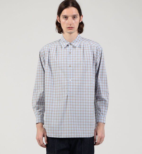 TOMORROWLAND MENS「レギュラーカラープルオーバータックシャツ」|シャツ・ブラウス|