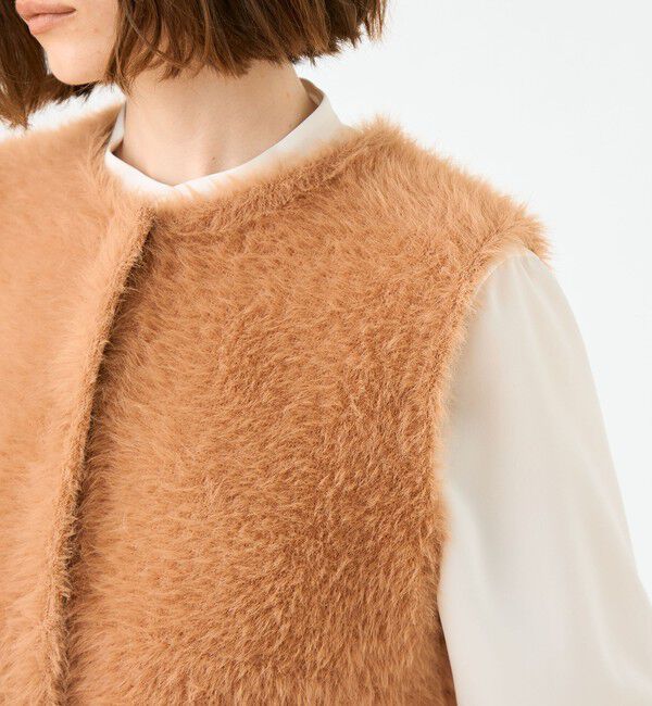 Ballsey「フェザーヤーン ペプラムベスト」|ベスト・ジレ|